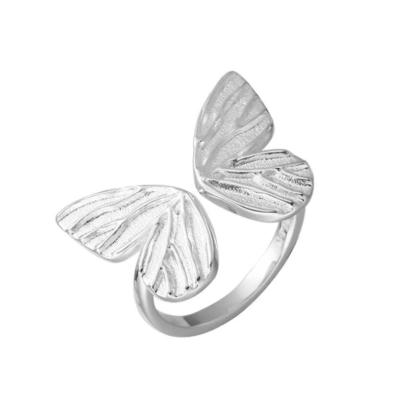 Luck Muse 925 Sterling Silver Butterfly Freedom Ring - Image 10