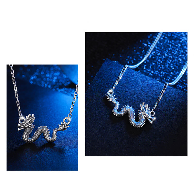 Luck Muse 925 Sterling Silver Year Of The Dragon Protective Dragon Chain Necklace Pendant - Image 8