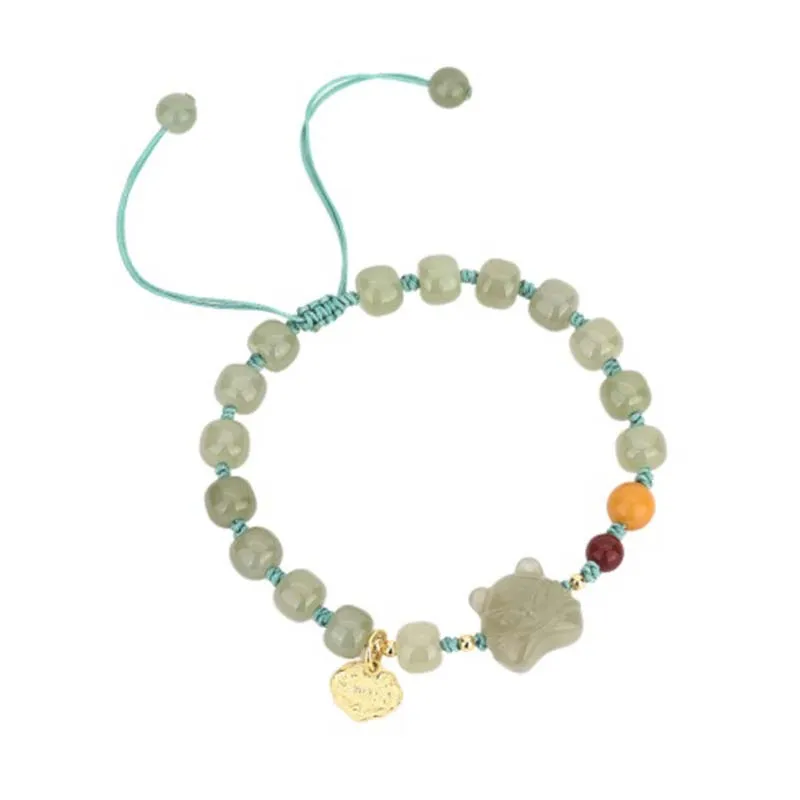 Chinese Zodiac Tiger Jade Blessing Bracelet - Image 5