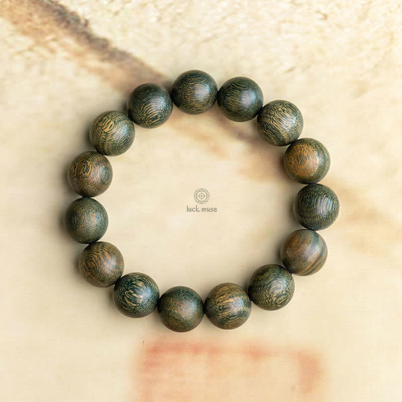 Tibetan Green Sandalwood Healing Bracelet by Luck Muse Shop - Image 16