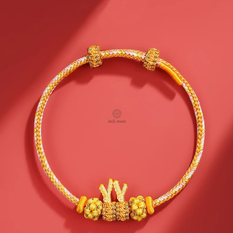 Braided Bracelet: Handmade Year of the Dragon Chinese Zodiac Luck Luck Muse - Image 2