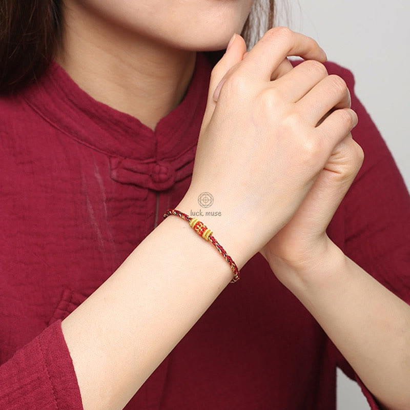 King Kong Knot Luck Bracelet - Handmade Colorful Rope with Luck Muse - Image 10