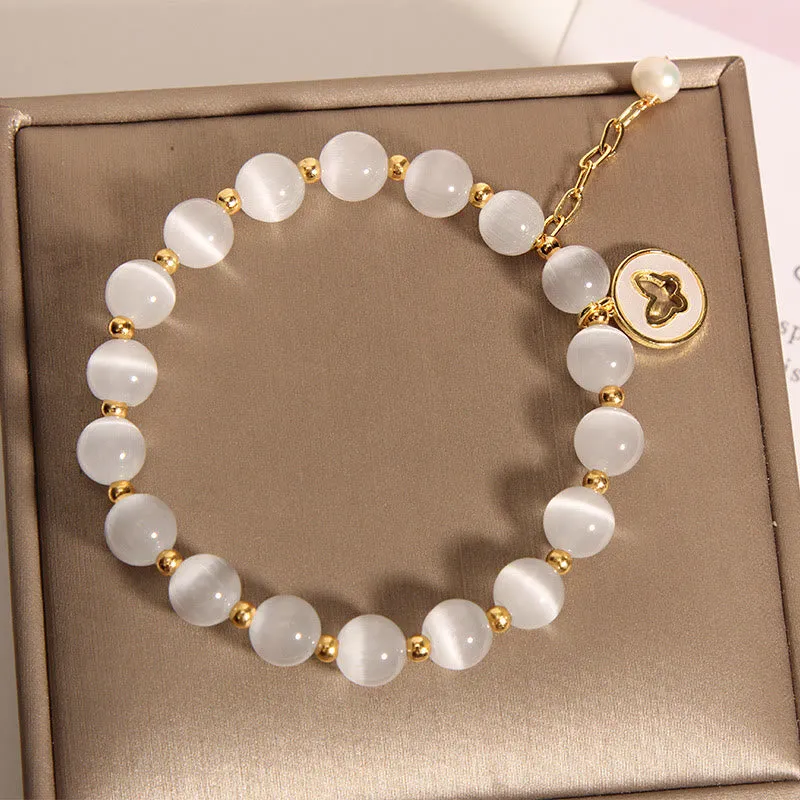 Luck Muse Cat's Eye Butterfly Love Bracelet - Image 5