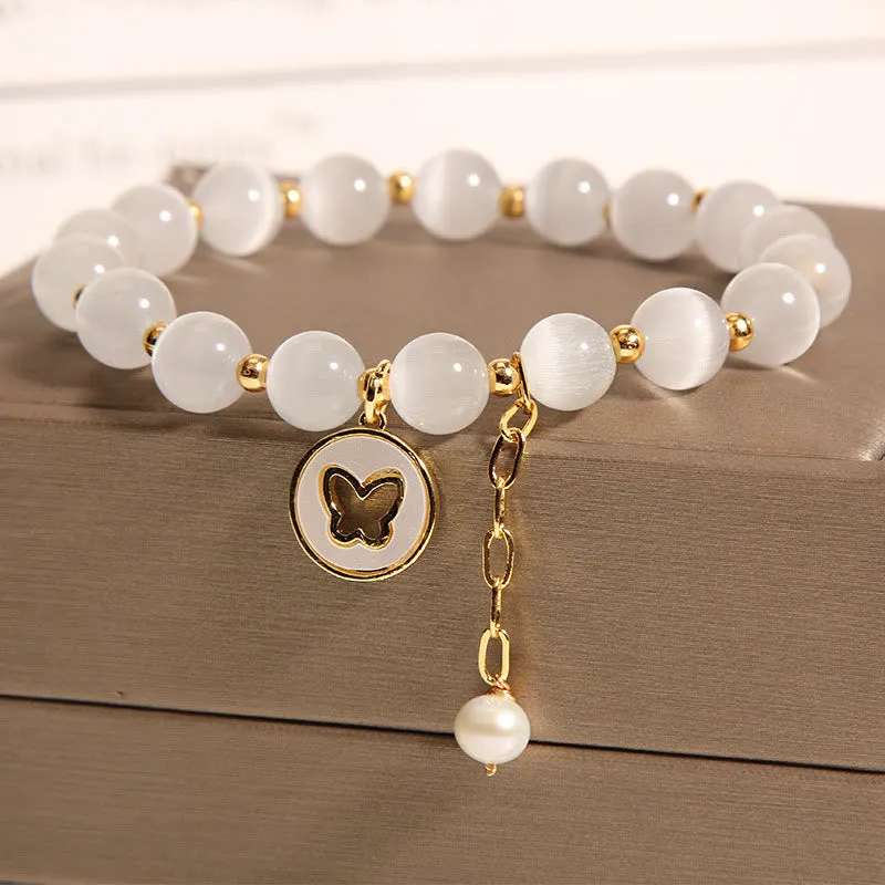 Luck Muse Cat's Eye Butterfly Love Bracelet - Image 4