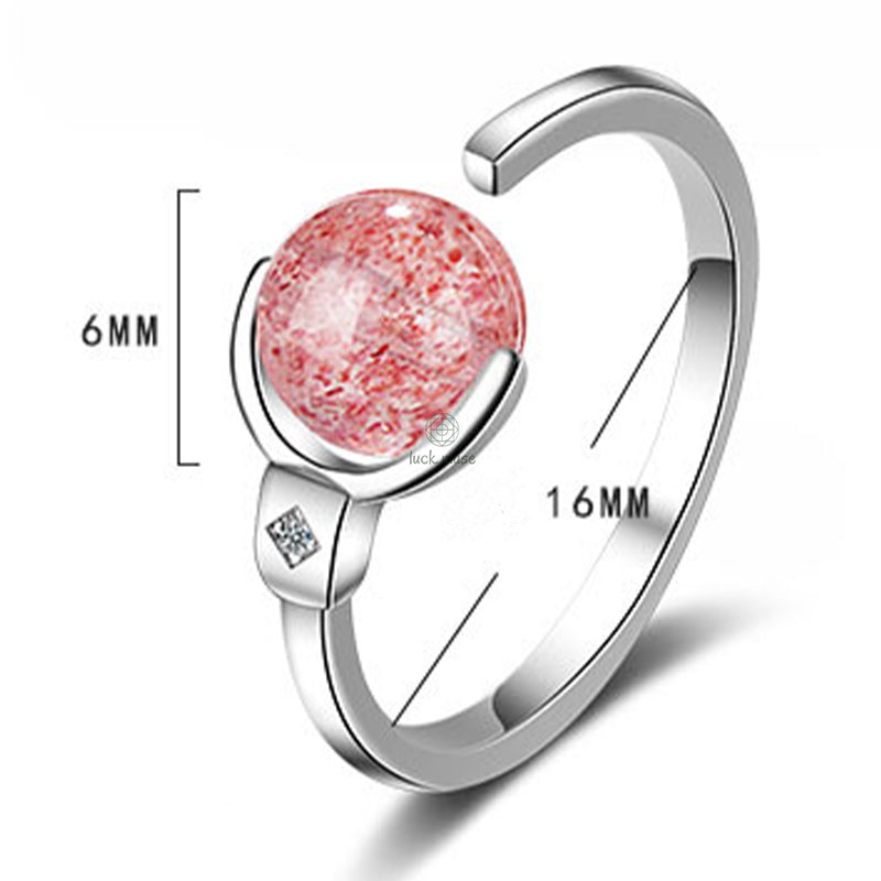 Pink Crystal Rotating Ring - Luck Muse Collection - Image 11