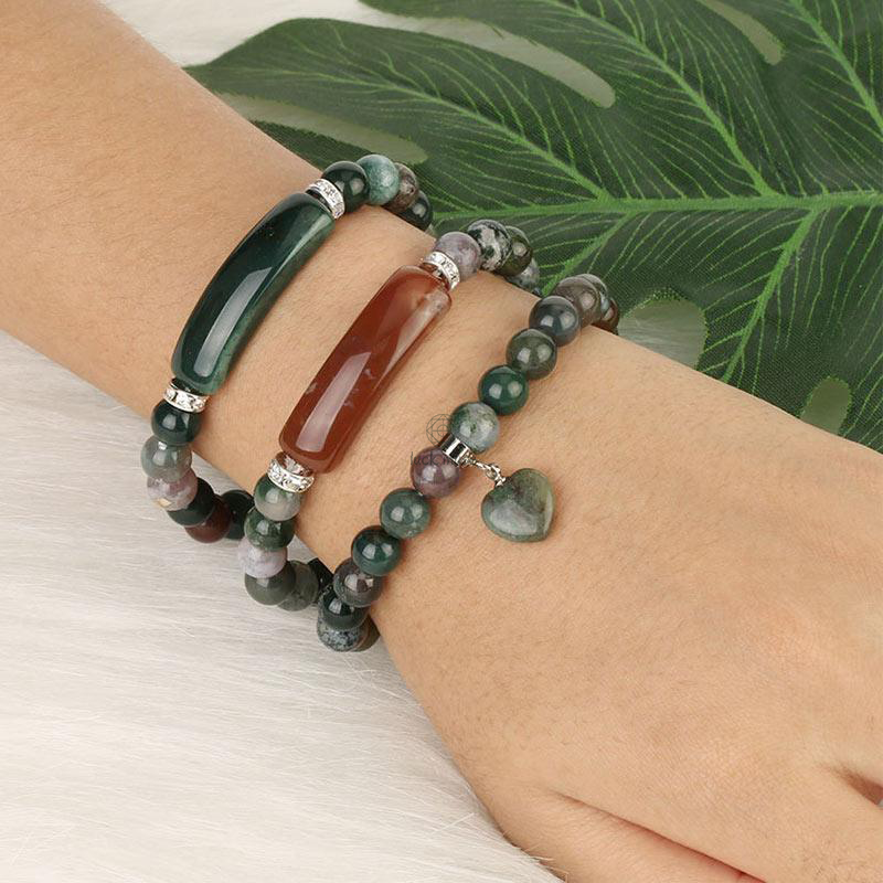 Natural Quartz Love Heart Healing Beads Bracelet - Luck Muse Shop - Image 9