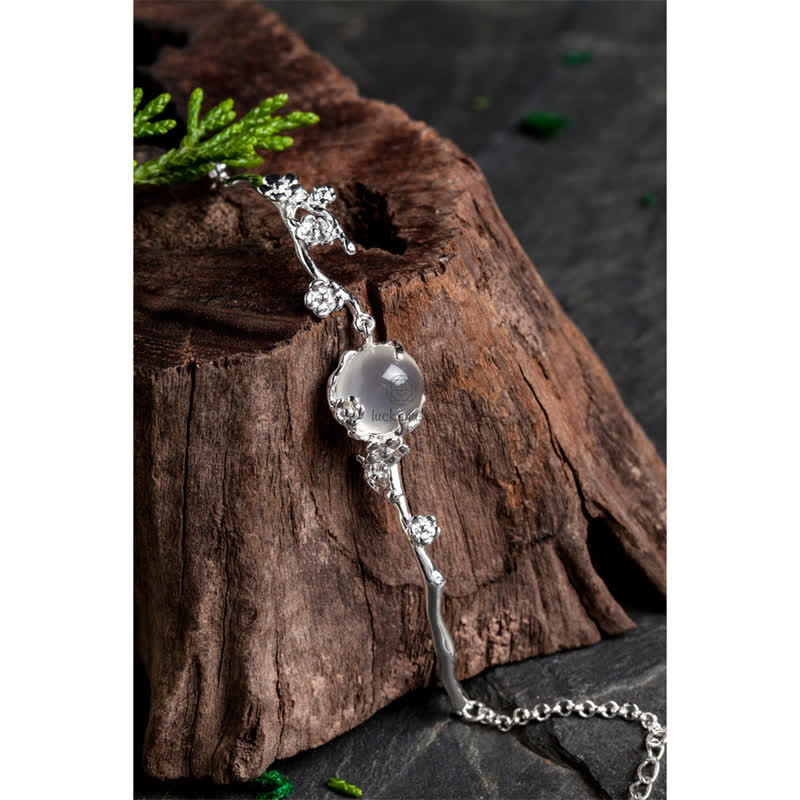 Plum Blossom Chalcedony Bracelet - Image 13