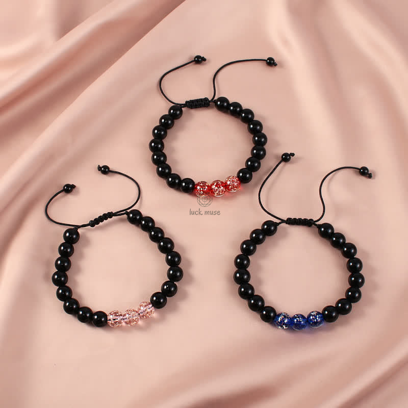 Black Obsidian Glowstone Strength Bracelet - Image 2