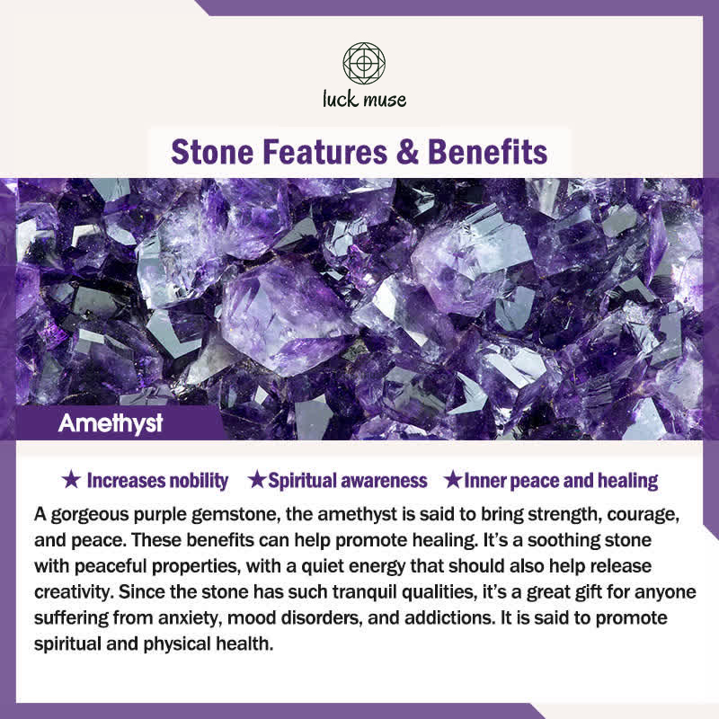 925 Sterling Silver Aquamarine Amethyst Lotus Charm Bracelet - Luck Muse Healing Bracelet - Image 9