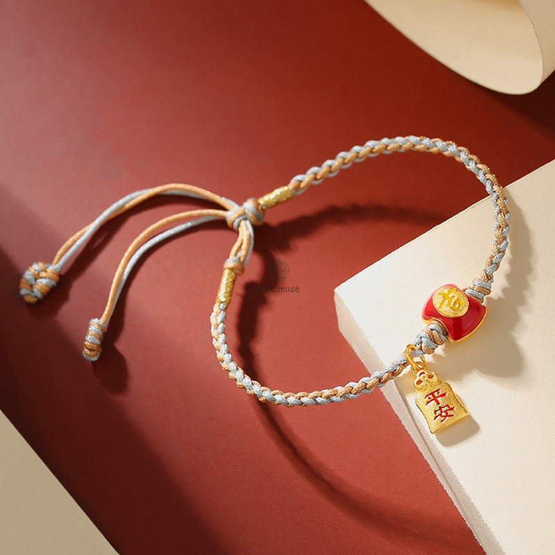 Blessed Chinese Character Sterling Silver Luck Muse Bracelet - Image 6
