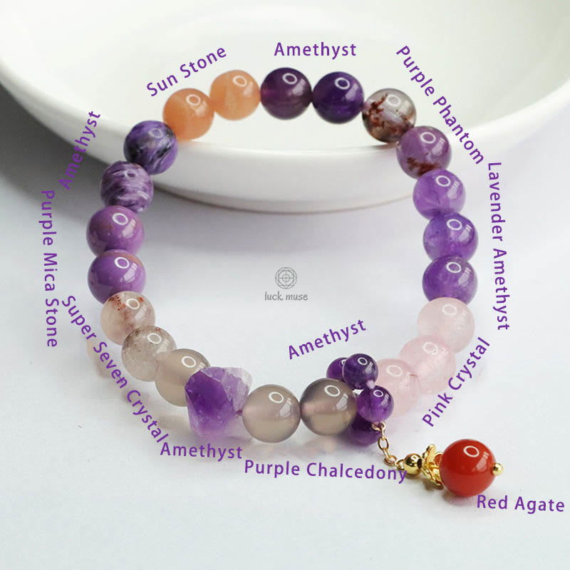 Natural Amethyst Crystal Healing Bracelet for Inner Peace by Luck Muse Shop - Image 7