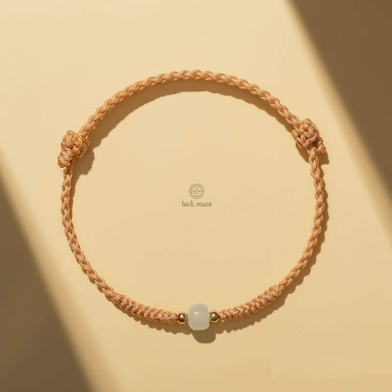 Handcrafted Jade Lucky Bead Abundance Bracelet with Luck Muse - Image 7