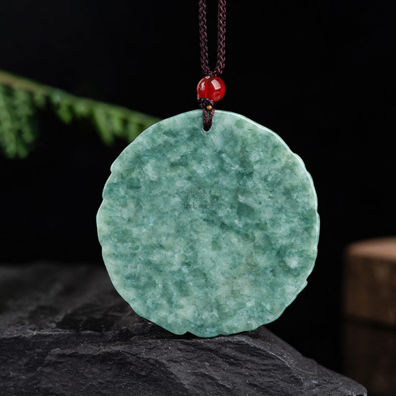 Dragon Jade Yin Yang Balance Necklace with String Pendant - Image 6