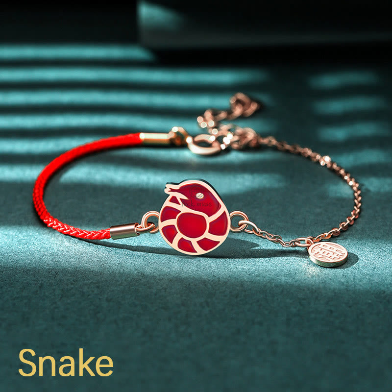 Luck Muse 925 Sterling Silver Color-Changing Chinese Zodiac Lucky Protection Red String Bracelet - Image 20