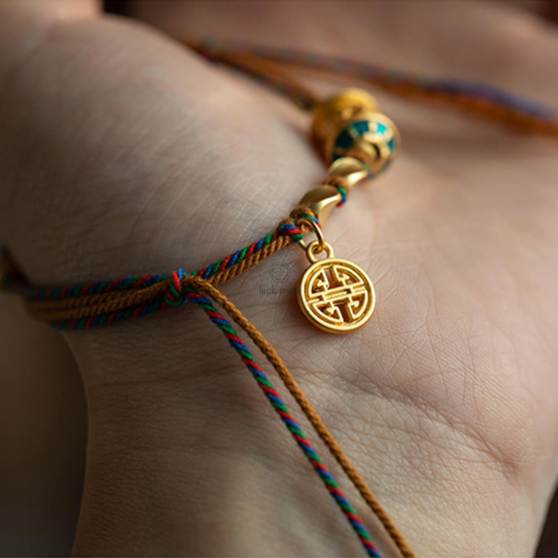 Handmade Tibetan Om Mani Padme Hum Prayer Wheel Bracelet for Protection and Strength - Image 7