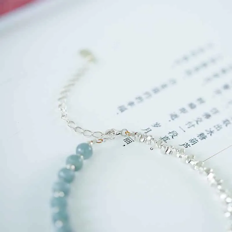 Luck Muse 925 Silver Blue Jade Tourmaline Amber Confidence Blessing Bracelet - Image 20