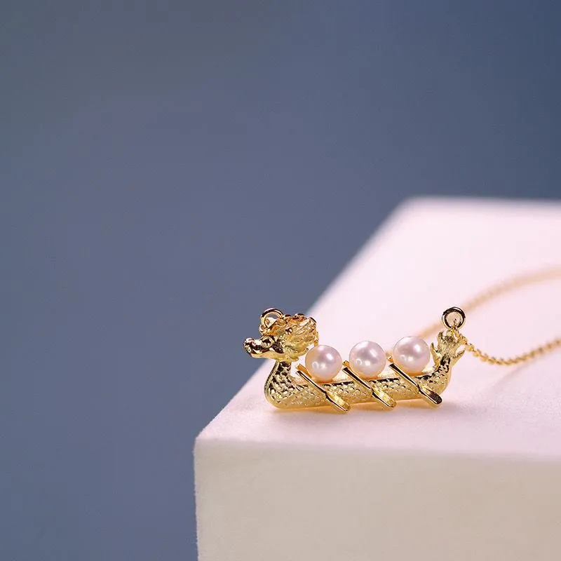 Dragon Pattern Healing Bead Necklace featuring Luck Muse and Pearl - Image 4
