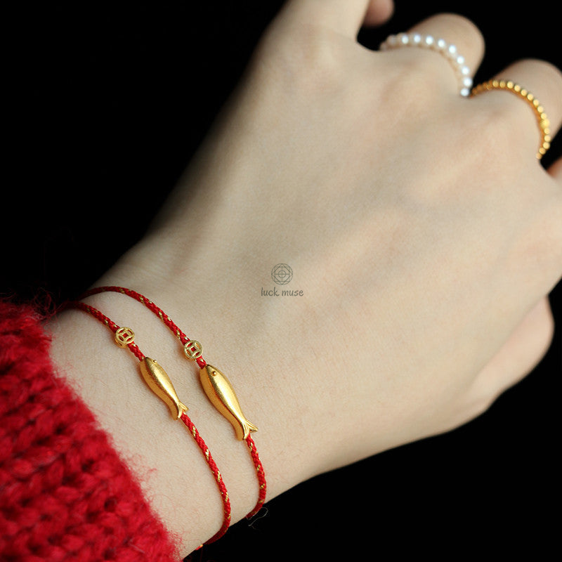 Braided Koi Fish Luck Wealth Bracelet with 14K Gold Plating by Luck Muse Shop - Image 6