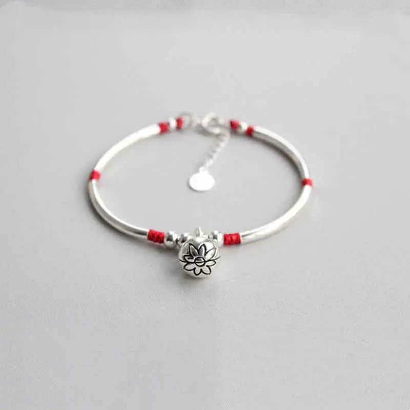 925 Sterling Silver Lotus Flower New Beginning Bracelet by Luck Muse Shop - Image 4