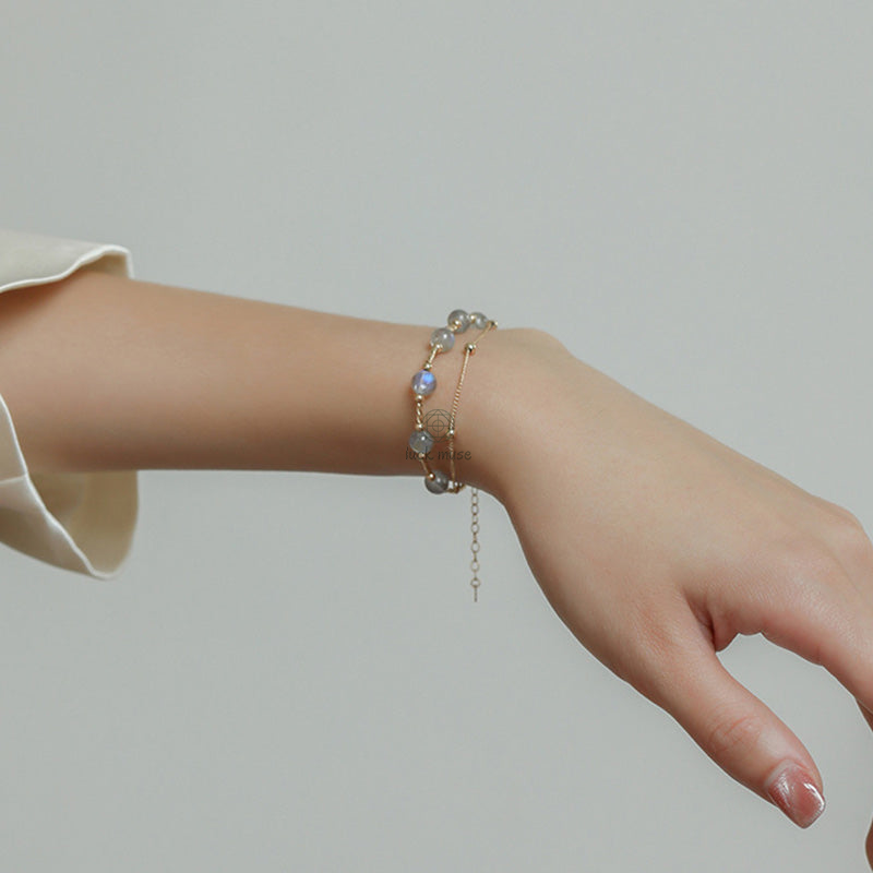 Moonstone Charming Chain Bracelet - Luck Muse Shop - Image 10