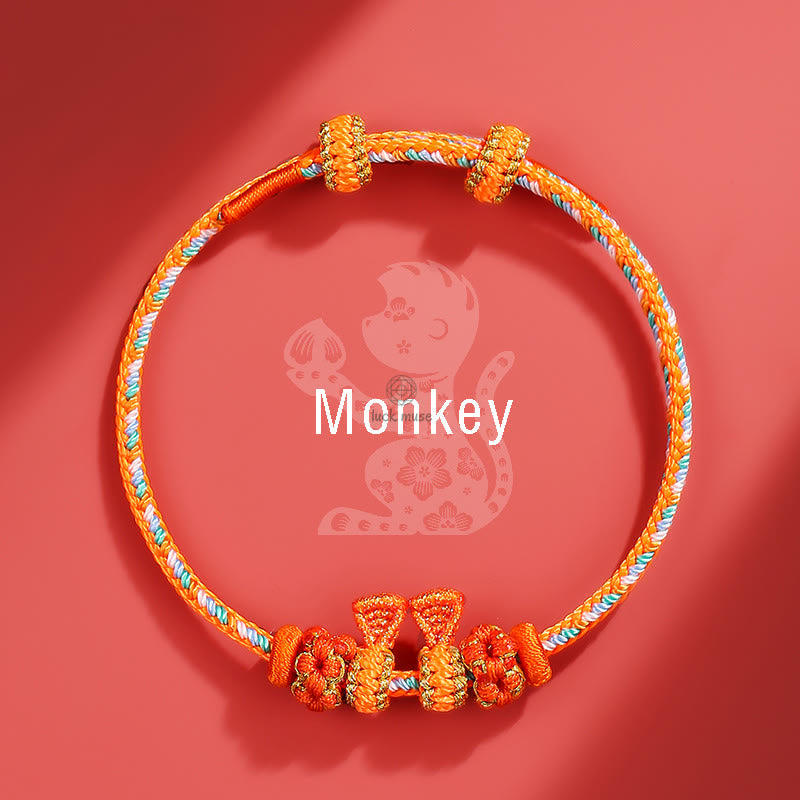 Braided Bracelet: Handmade Year of the Dragon Chinese Zodiac Luck Luck Muse - Image 20