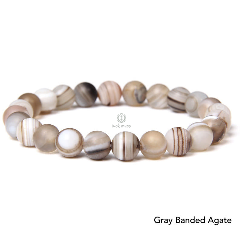 Agate Crystal Balance Beaded Bracelet - Image 2