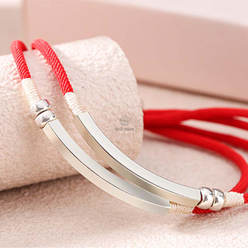 925 Sterling Silver Red String Layered Bracelet by Luck Muse Shop - Image 15