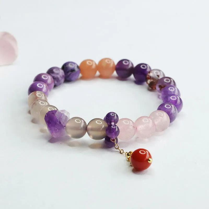 Natural Amethyst Crystal Healing Bracelet for Inner Peace by Luck Muse Shop - Image 3