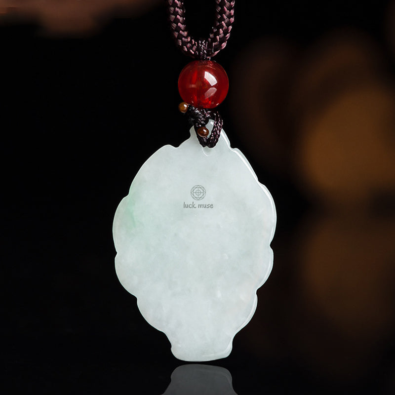 Natural Jade Nine-Tailed Fox Luck & Prosperity Necklace Pendant from Luck Muse Shop - Image 6