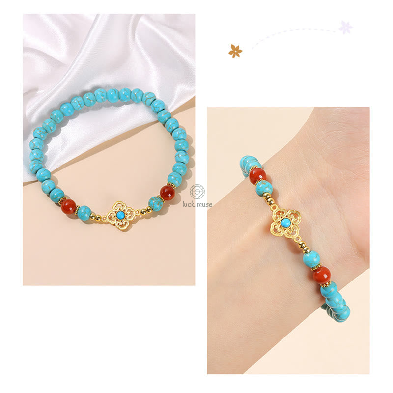 Buddha Turquoise Bead Balance Bracelet for Protection - Image 10