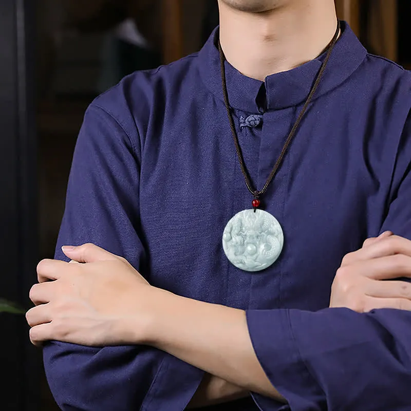Chinese Zodiac Dragon Jade Success Amulet String Necklace - Limited Time Offer - Image 4
