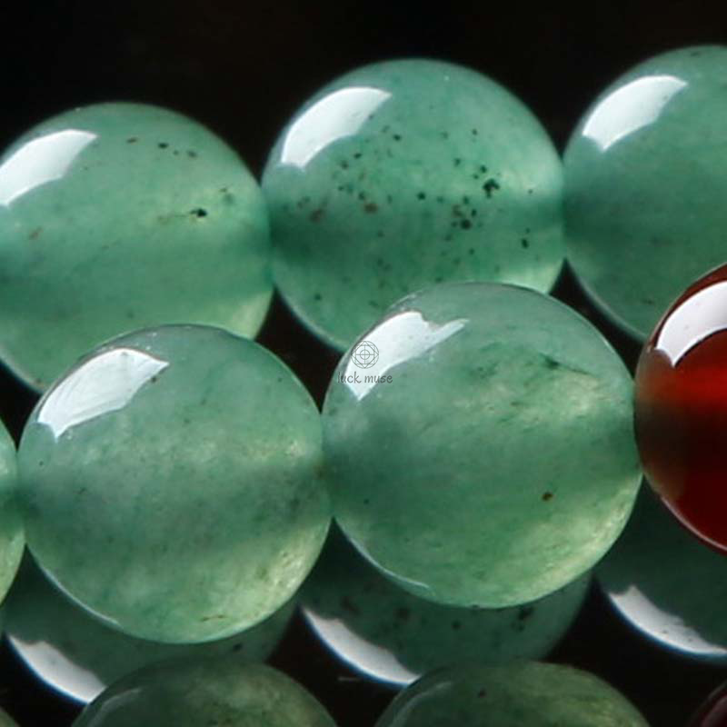 Luck Muse Green Aventurine and Red Agate 108 Beads Luck Bracelet Mala - Image 12