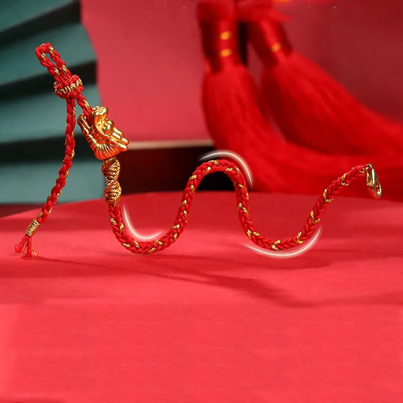 Dragon Lucky Red String Bracelet with Luck Muse for Protection Bundle - Image 3