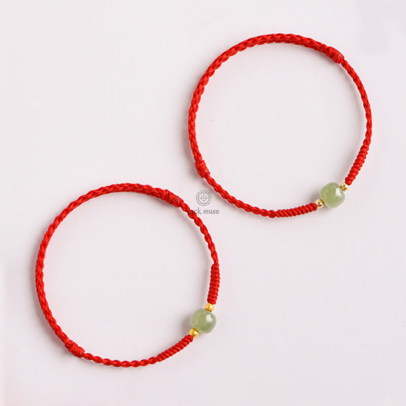 Braided Jade Lucky Bead Bracelet for Prosperity by Luck Muse Shop - Image 5