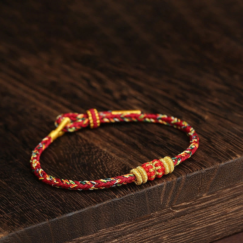 King Kong Knot Luck Bracelet - Handmade Colorful Rope with Luck Muse - Image 4