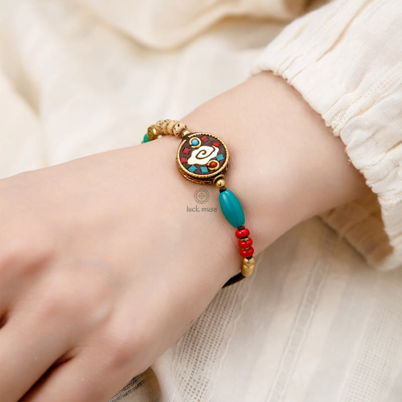 Tibetan Turquoise Buddha Bracelet for Protection and Strength - Image 11