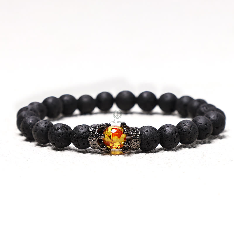 Luck Muse King & Queen Crown Natural Stone Healing Energy Beads Couple Bracelets - Image 8