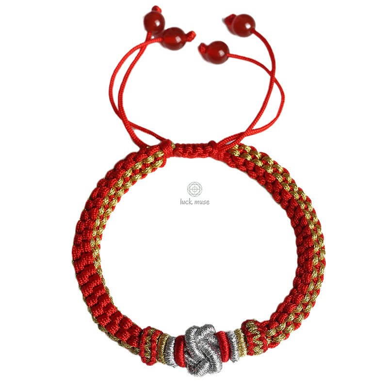 Colorful Rope Lucky Luck Muse Handmade Bracelet with True Love Knot - Image 17
