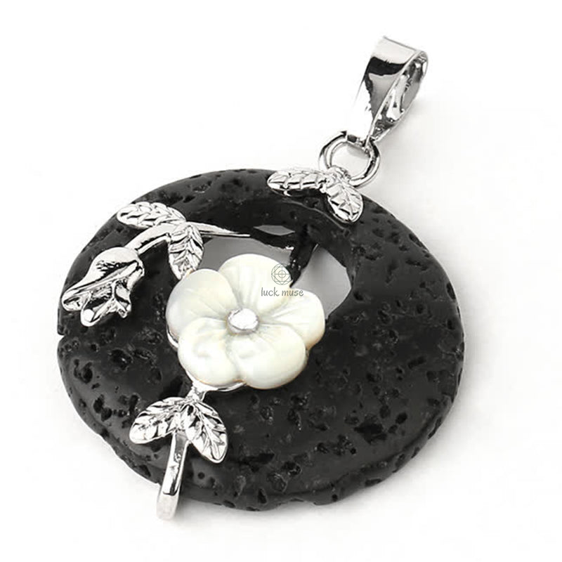 Luck Muse Crystal Amethyst Green Aventurine Flower Healing Necklace Pendant - Image 31