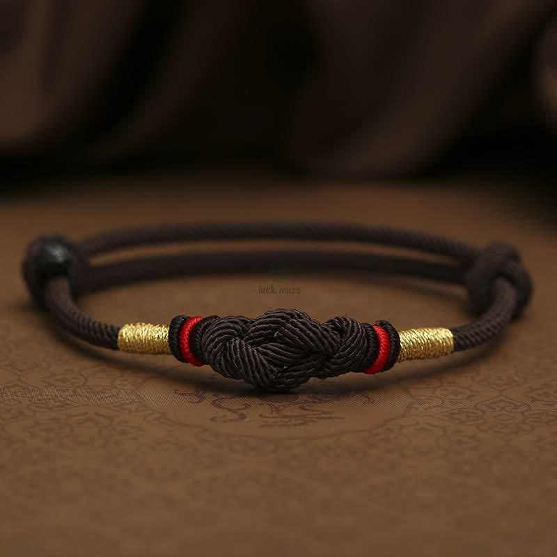 Red String Jade Fortune Knot Bracelet - Luck Muse Luck Braided String - Image 16