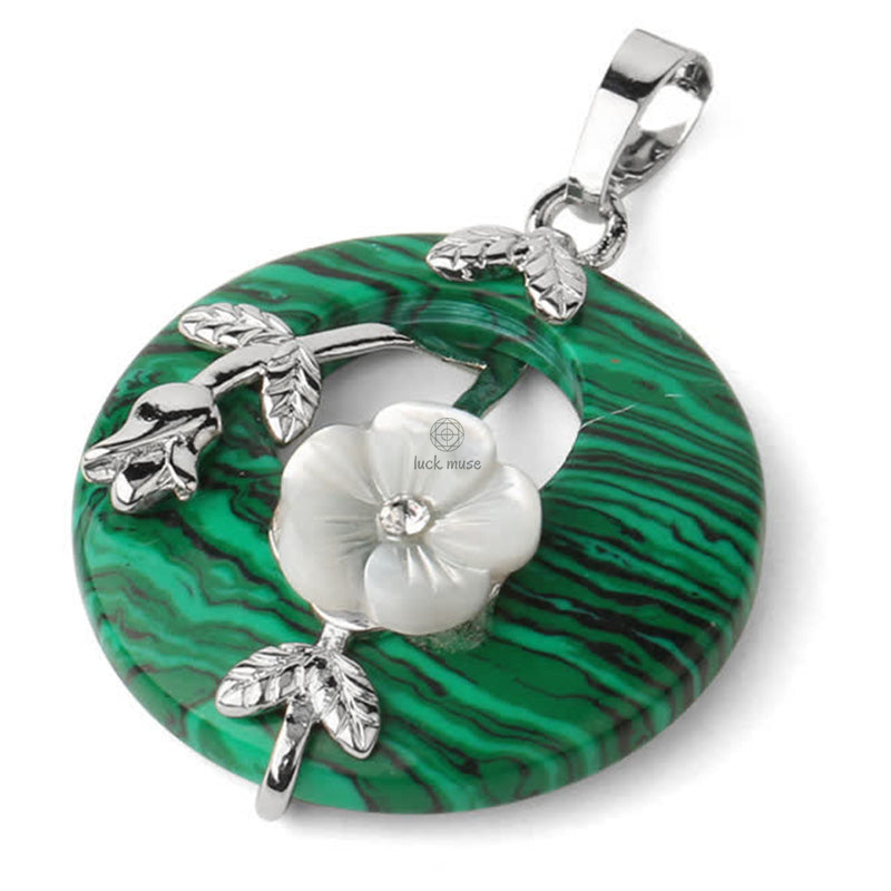 Luck Muse Crystal Amethyst Green Aventurine Flower Healing Necklace Pendant - Image 14