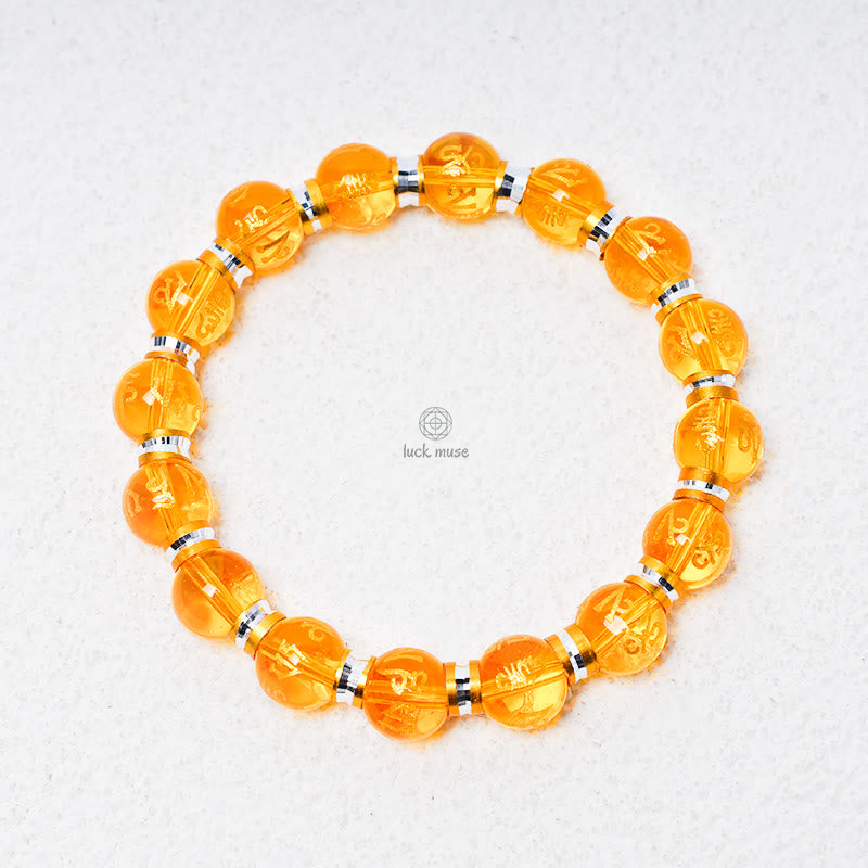Luck Muse Feng Shui Green Mantra Bracelet - Image 4
