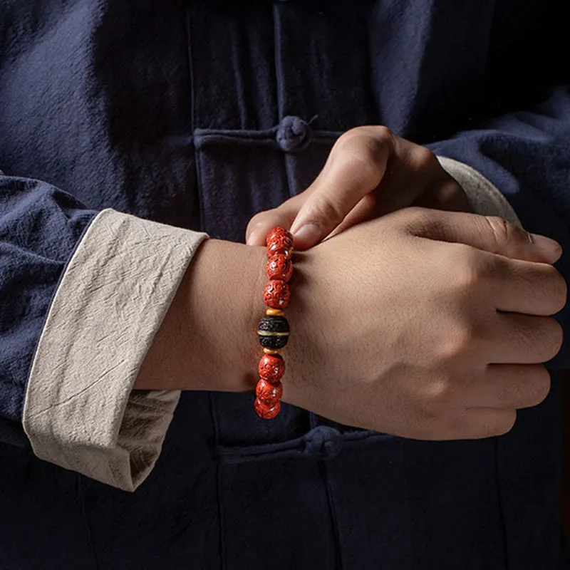 Cinnabar Ebony Blessing Bracelet from Luck Muse Shop - Image 4