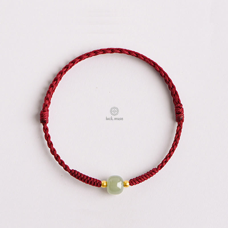 Braided Jade Lucky Bead Bracelet for Prosperity by Luck Muse Shop - Image 7