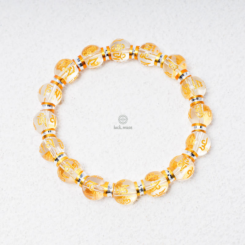 Luck Muse Feng Shui Green Mantra Bracelet - Image 8