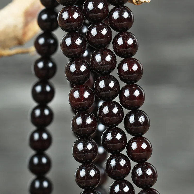 Gold Star Red Sandalwood Chinese Knot Protection Bracelet - Image 2