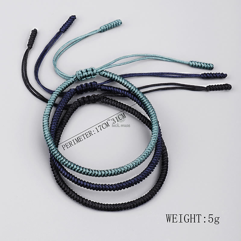 Tibetan 3-Piece King Kong Knot Handcrafted Strength Amulet Bracelet with Luck Muse - Image 11