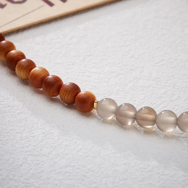 Natural Thuja Sutchuenensis Optimistic Bracelet with Luck Muse Essence - Image 5