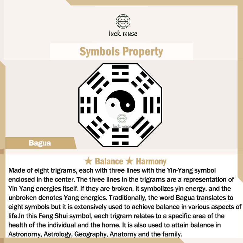 Luck Muse Four Beasts Feng Shui Yin Yang Bagua Rotating Copper Coin Decor - Image 15