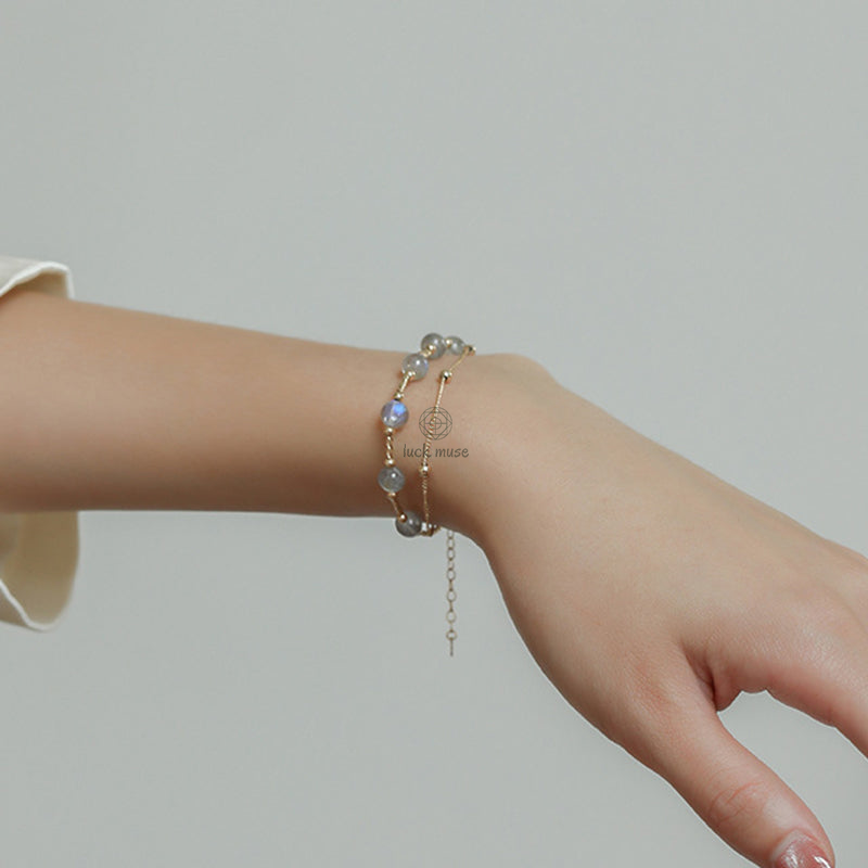Moonstone Charming Chain Bracelet - Luck Muse Shop - Image 11